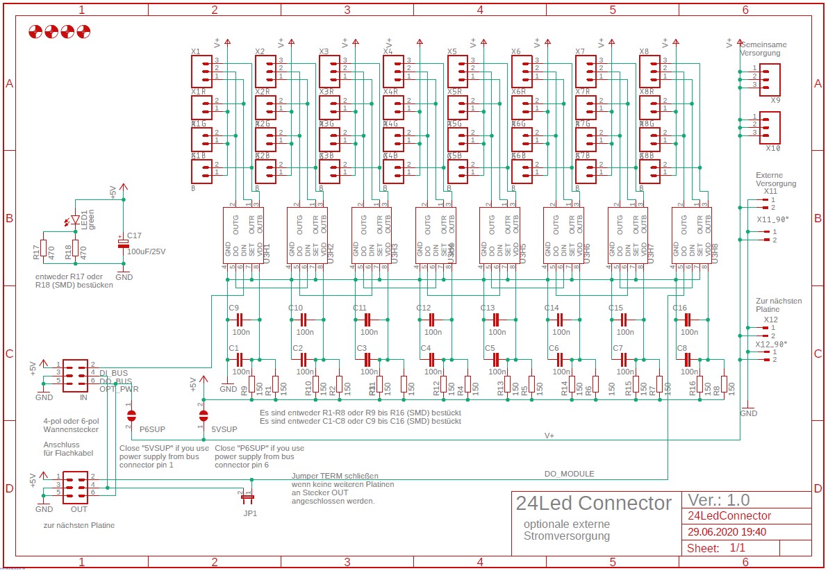 Schaltplan 24LED-Connector Stand: 2020-07-01